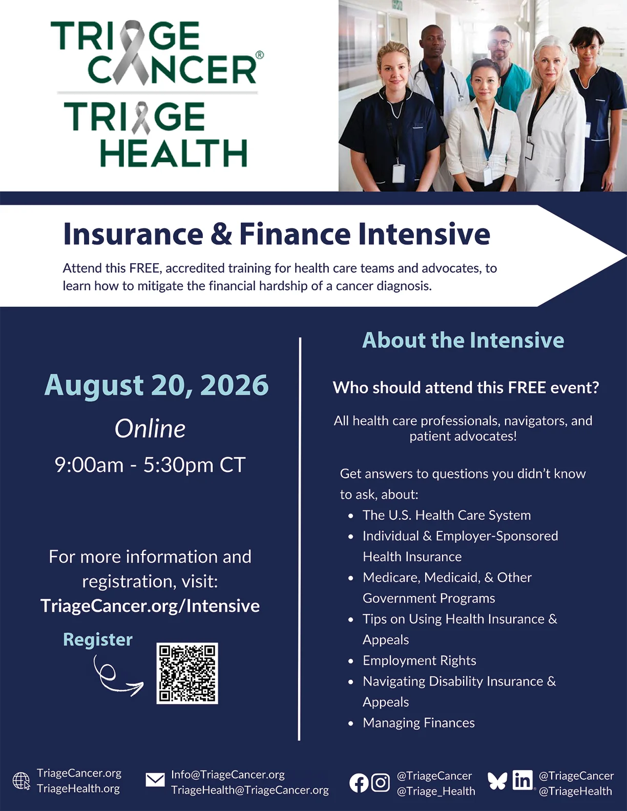 Triage Cancer® – Insurance & Finance Intensive